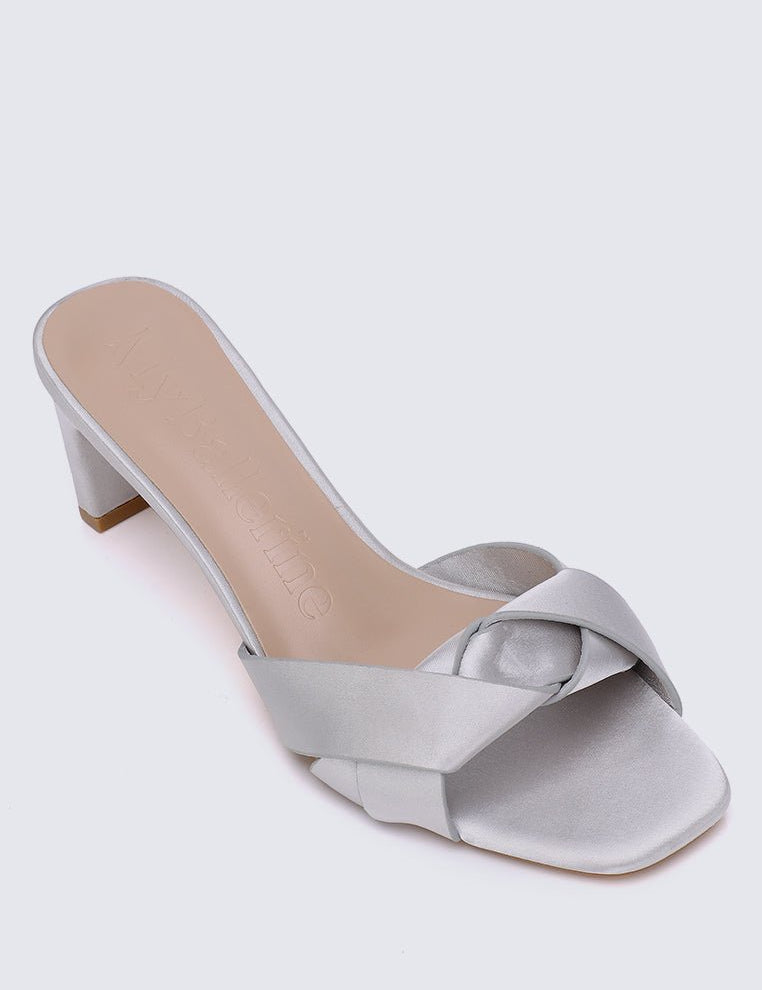 Anne Comfy Heels In Silver - myballerine