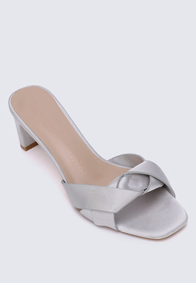 Anne Comfy Heels In Silver - myballerine