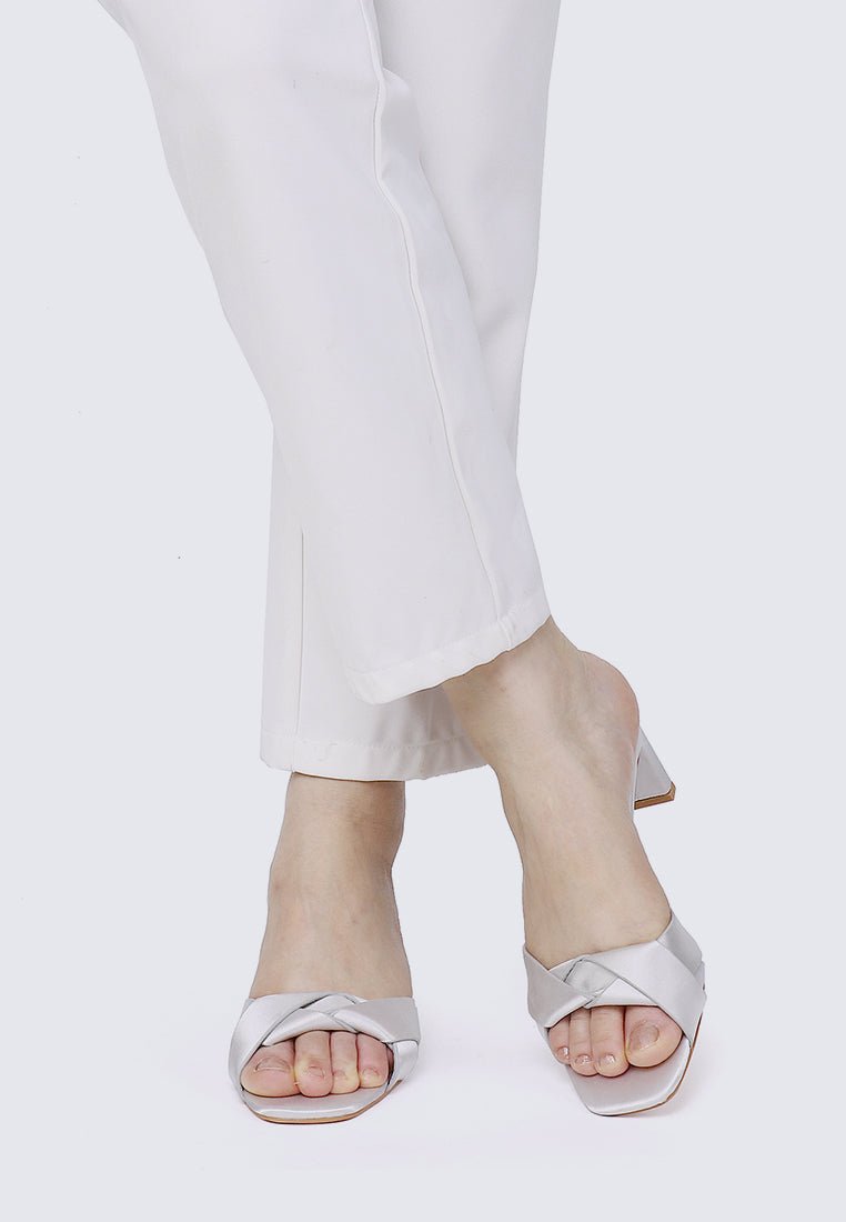 Anne Comfy Heels In Silver - myballerine