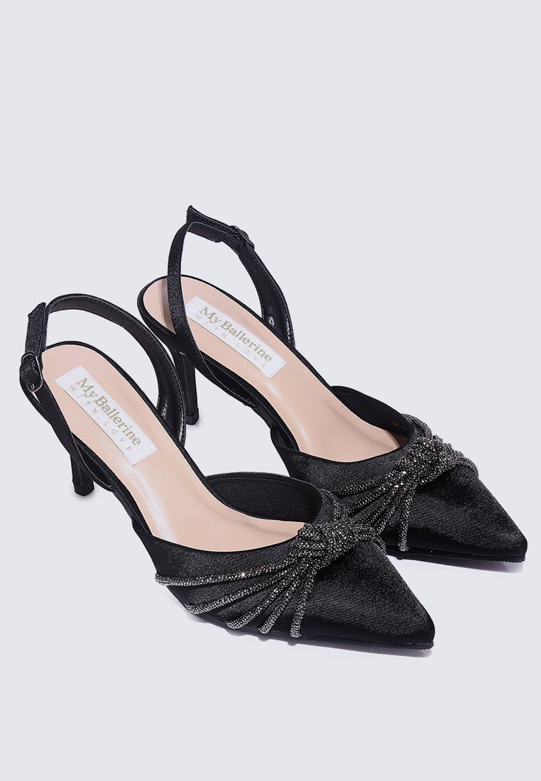 Arielle Comfy Heels In BlackShoes - myballerine