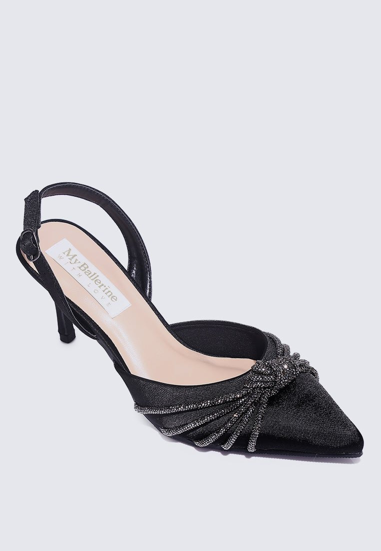 Arielle Comfy Heels In BlackShoes - myballerine