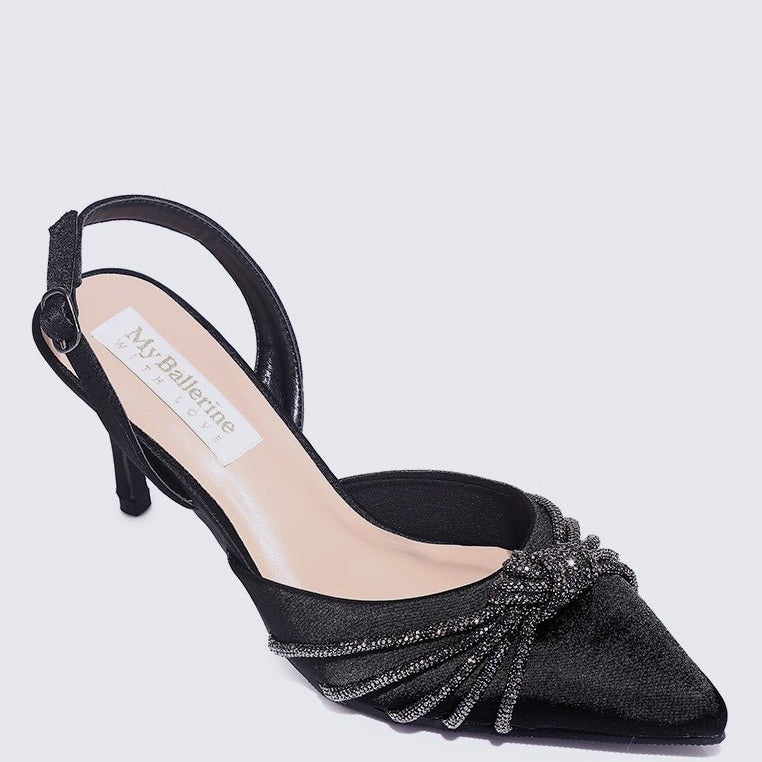 Arielle Comfy Heels In BlackShoes - myballerine