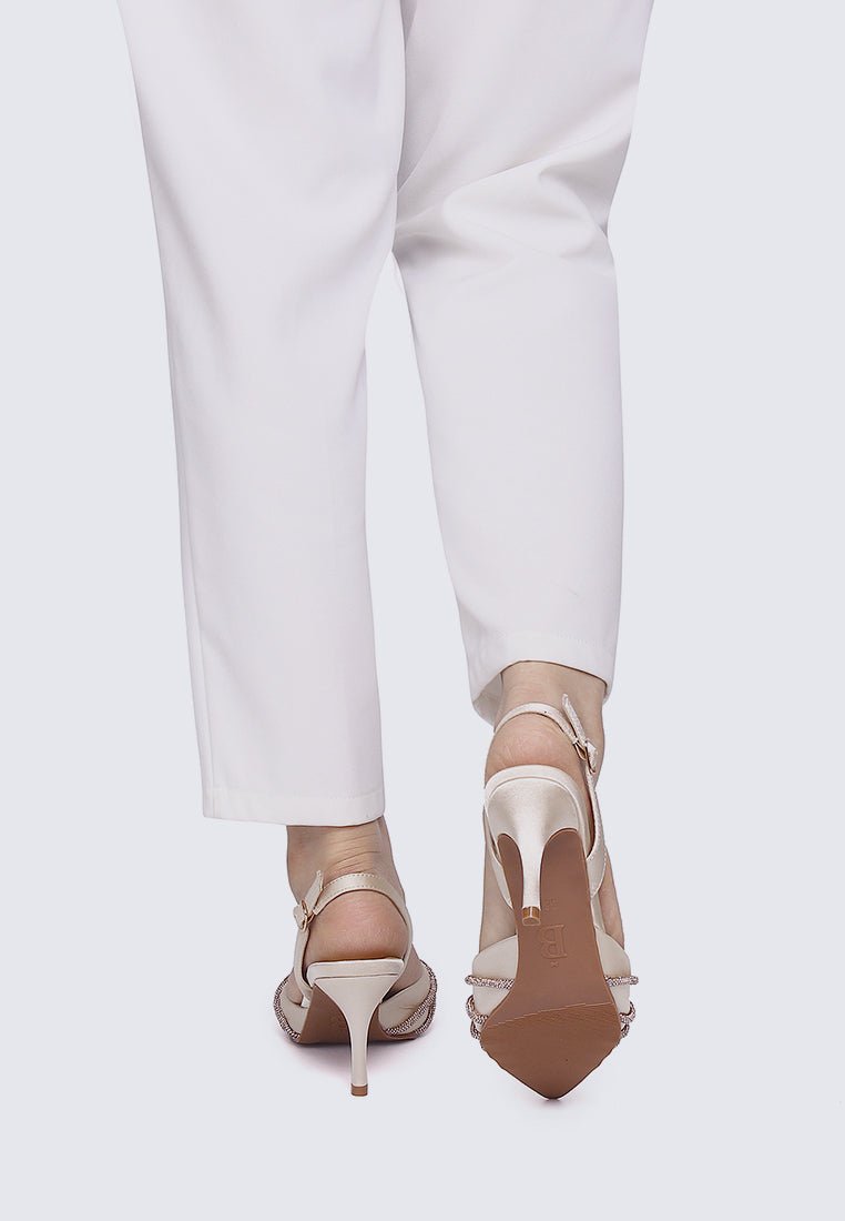 Arielle Comfy Heels In ChampagneShoes - myballerine