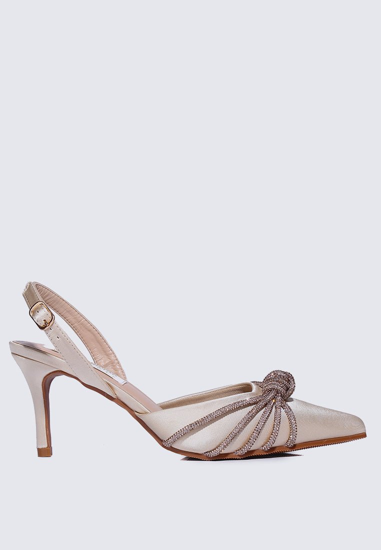 Arielle Comfy Heels In ChampagneShoes - myballerine