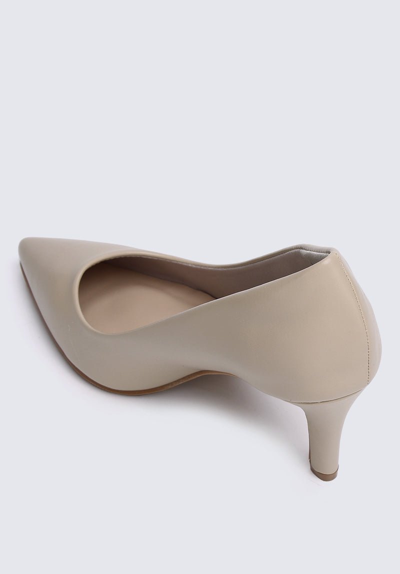 Ashley Comfy Pumps In AlmondShoes - myballerine