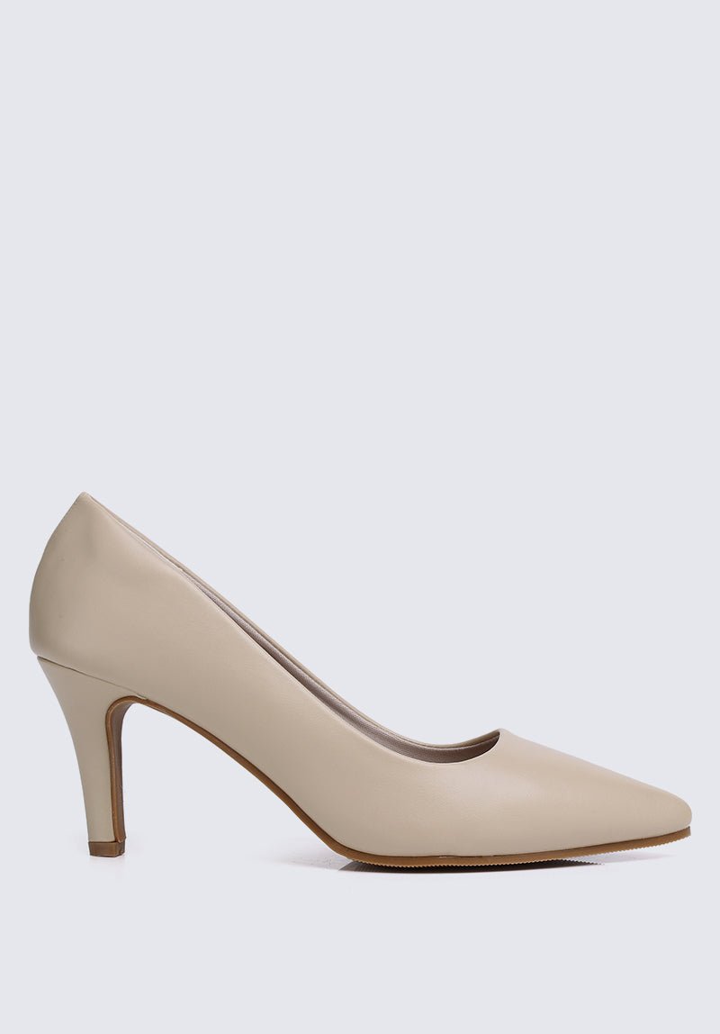 Ashley Comfy Pumps In AlmondShoes - myballerine