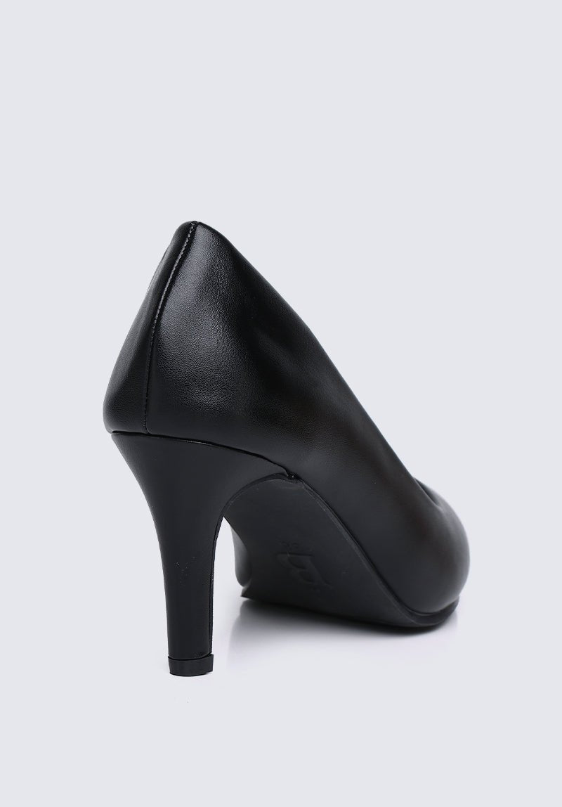 Ashley Comfy Pumps In BlackShoes - myballerine