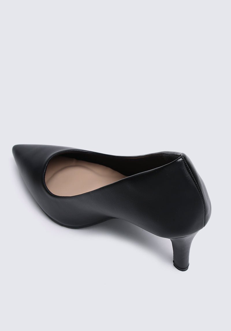 Ashley Comfy Pumps In BlackShoes - myballerine