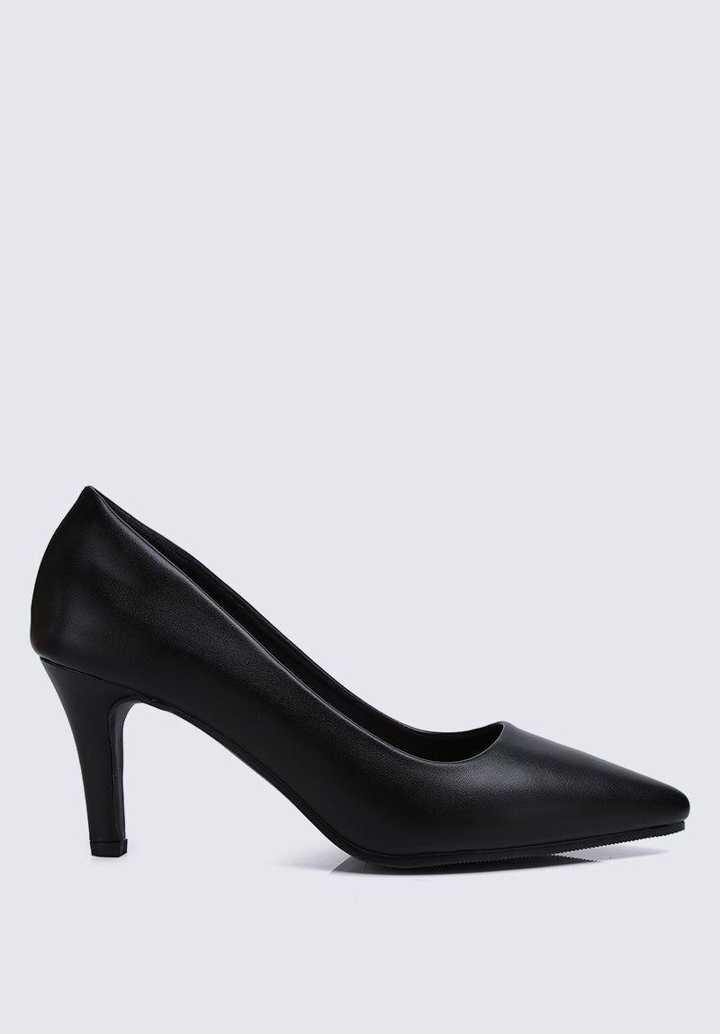 Ashley Comfy Pumps In BlackShoes - myballerine