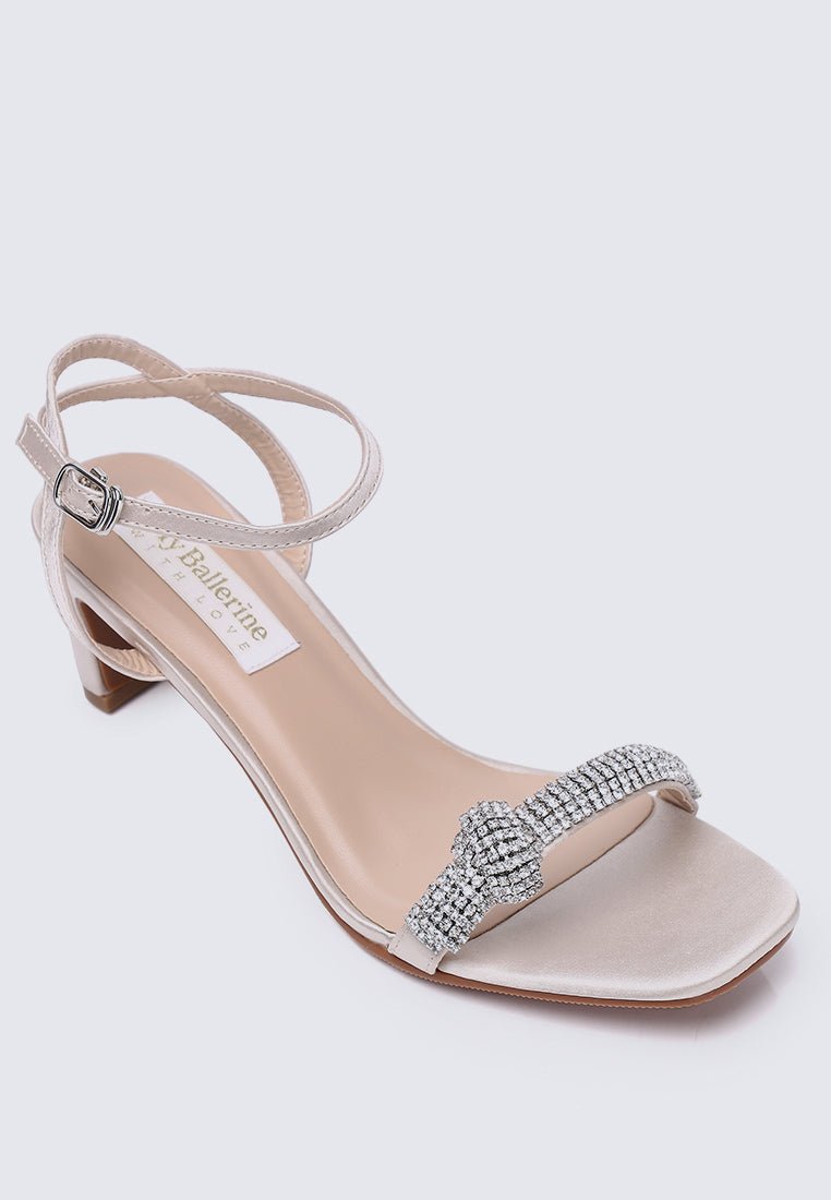 Audrey Comfy Heels In Almond - myballerine