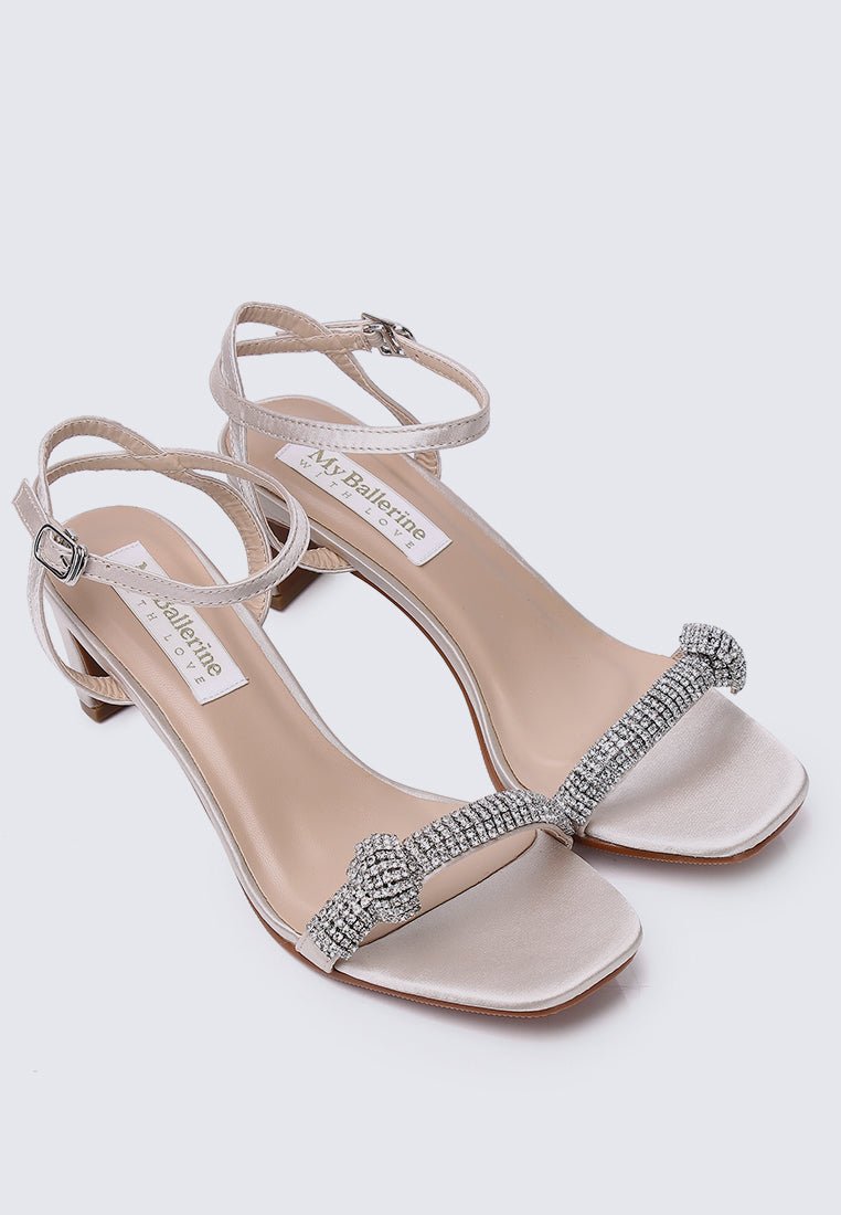 Audrey Comfy Heels In Almond - myballerine