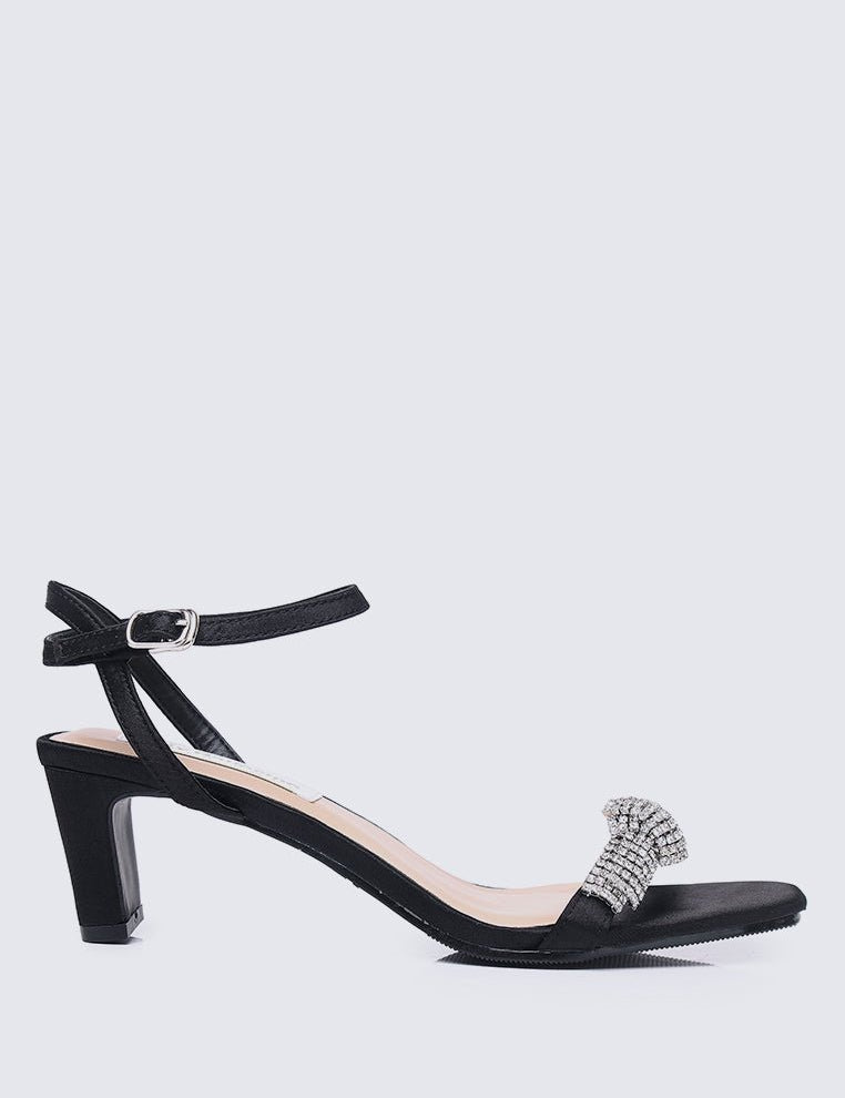 Audrey Comfy Heels In Black - myballerine