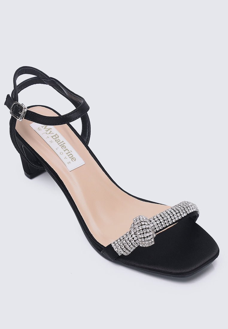 Audrey Comfy Heels In Black - myballerine