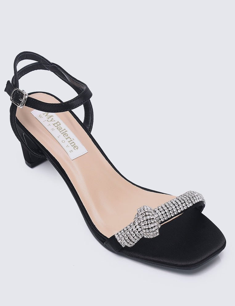 Audrey Comfy Heels In Black - myballerine