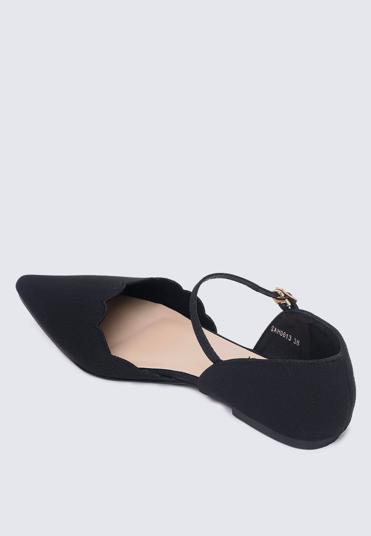 Azzurra Comfy Ballerina In Black - myballerine