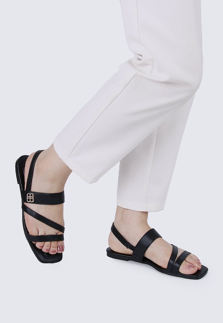 Bellissa Comfy Sandals In BlackShoes - myballerine