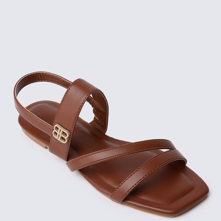 Bellissa Comfy Sandals In BrownShoes - myballerine