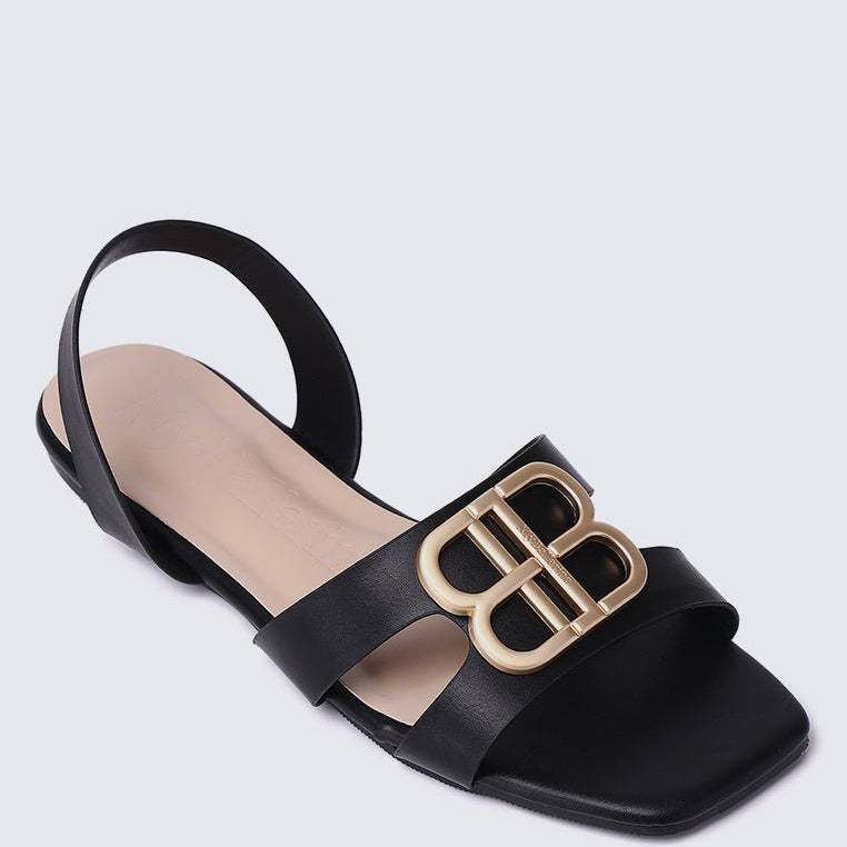 Berenice Comfy Sandals In BlackShoes - myballerine