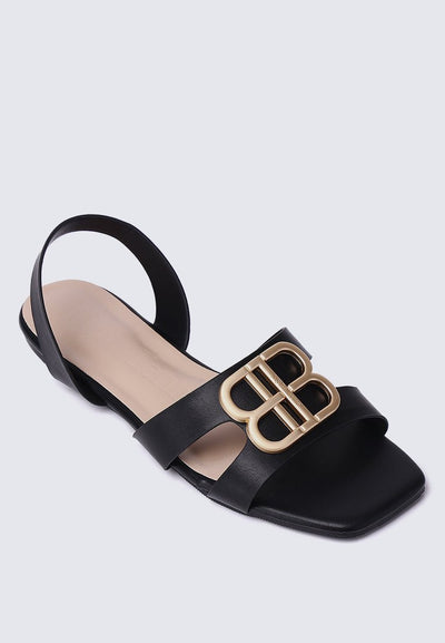 Berenice Comfy Sandals In BlackShoes - myballerine