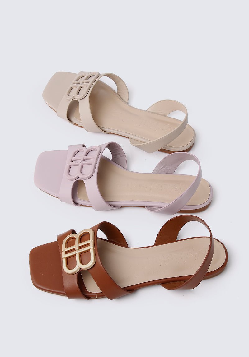 Berenice Comfy Sandals In BrownShoes - myballerine