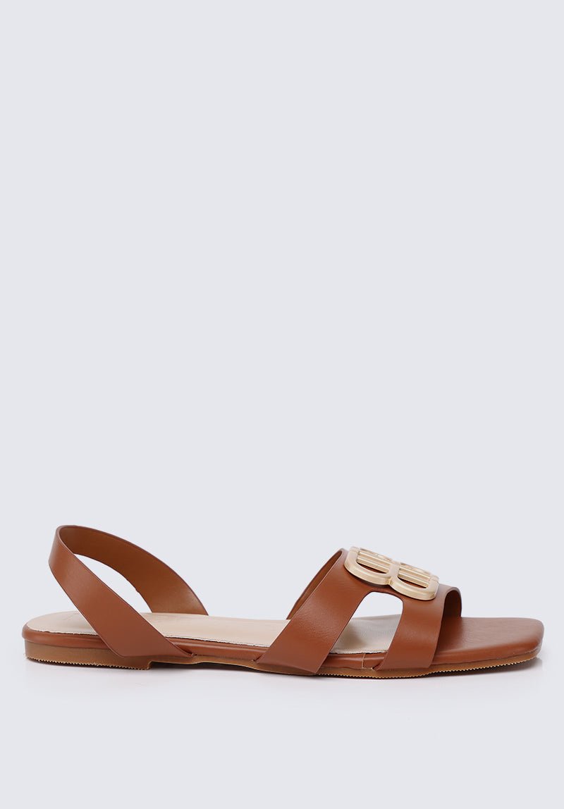 Berenice Comfy Sandals In BrownShoes - myballerine