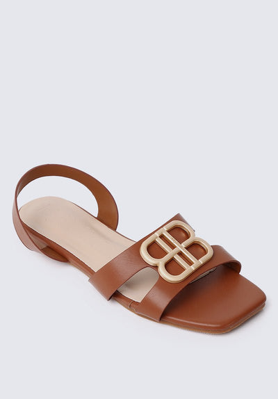 Berenice Comfy Sandals In BrownShoes - myballerine