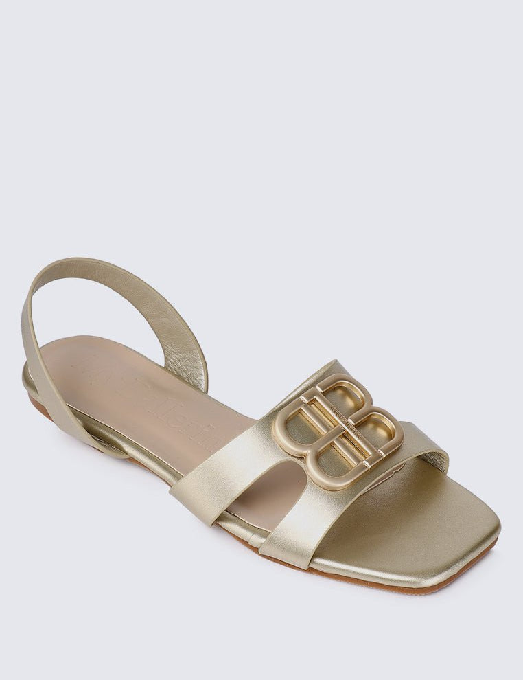 Berenice Comfy Sandals In GoldShoes - myballerine