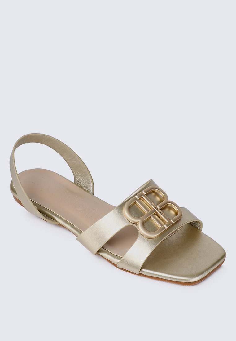 Berenice Comfy Sandals In GoldShoes - myballerine