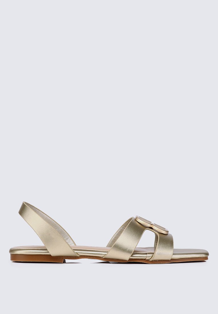 Berenice Comfy Sandals In GoldShoes - myballerine