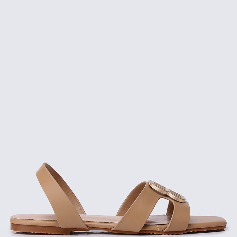 Berenice Comfy Sandals In NudeShoes - myballerine