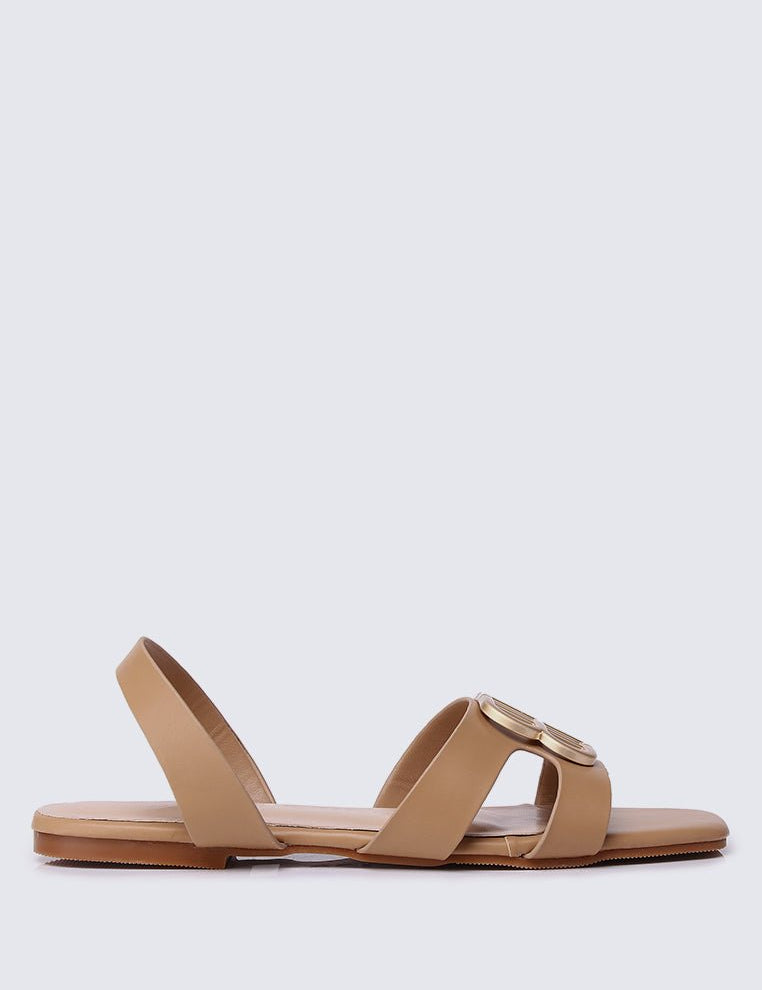 Berenice Comfy Sandals In NudeShoes - myballerine