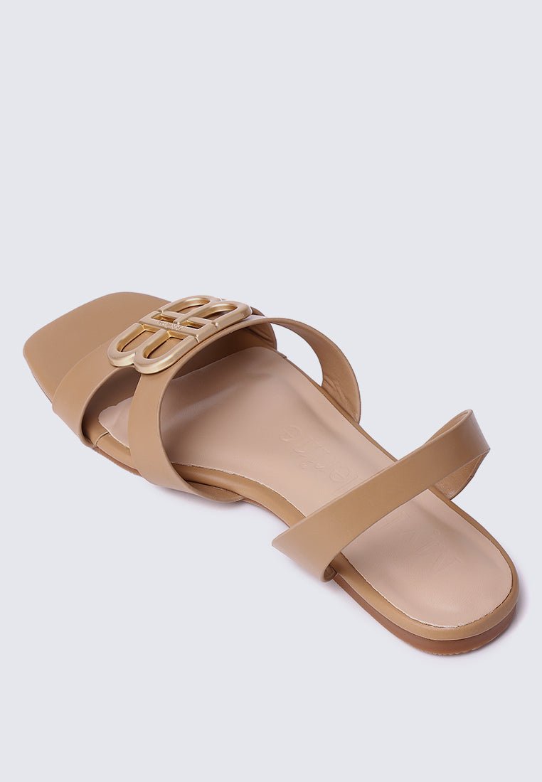 Berenice Comfy Sandals In NudeShoes - myballerine