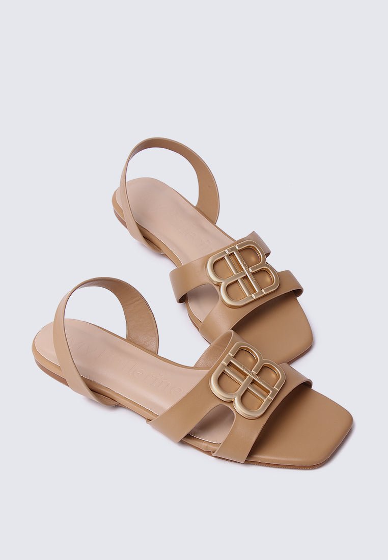 Berenice Comfy Sandals In NudeShoes - myballerine