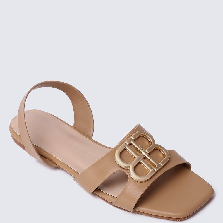 Berenice Comfy Sandals In NudeShoes - myballerine