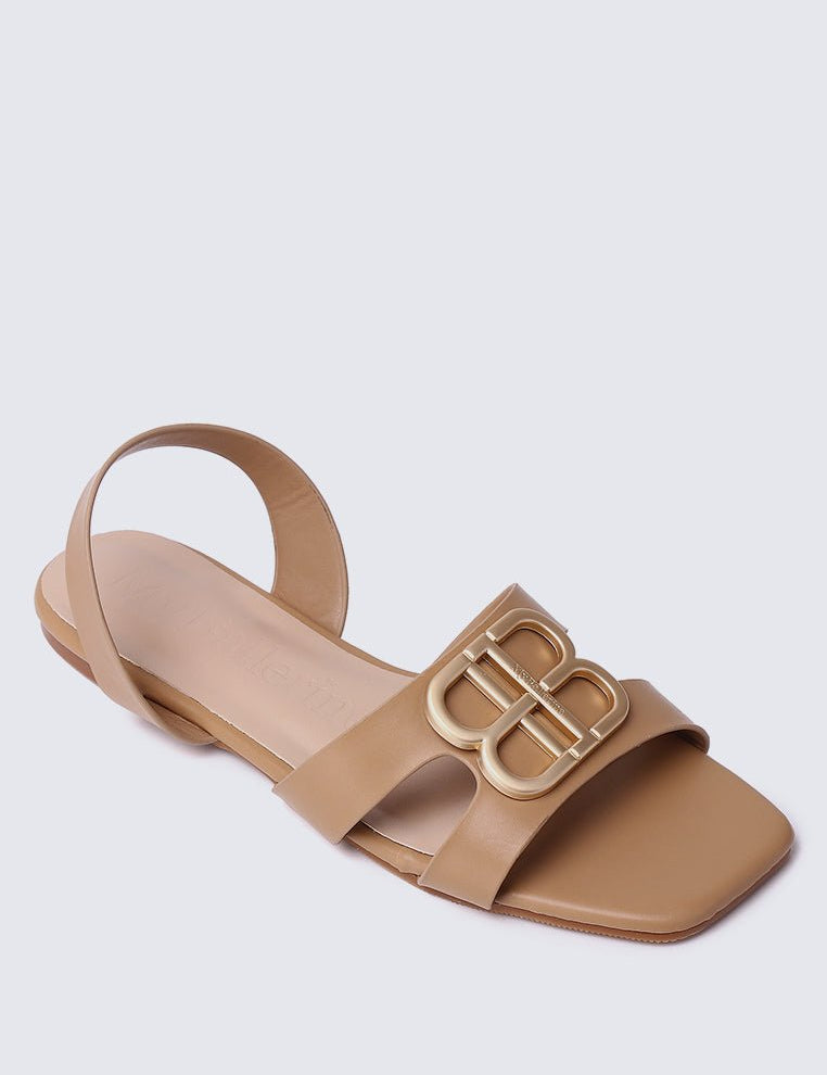 Berenice Comfy Sandals In NudeShoes - myballerine