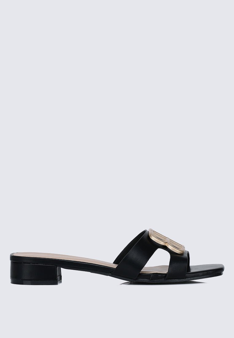 Berorica Comfy Heels In BlackShoes - myballerine