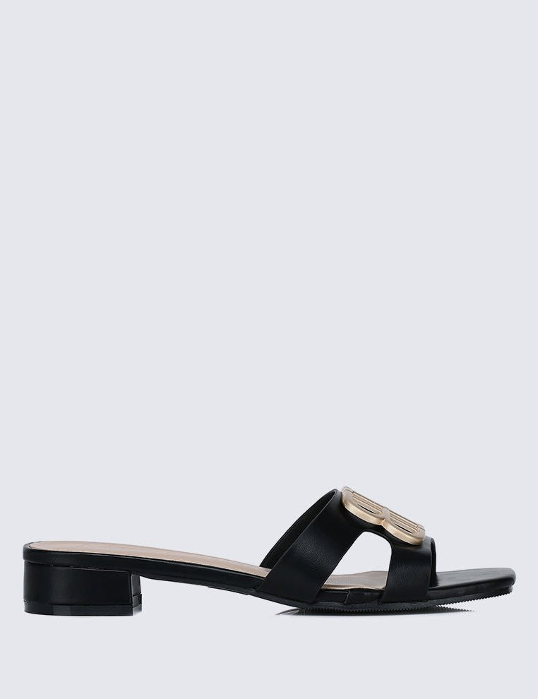 Berorica Comfy Heels In BlackShoes - myballerine