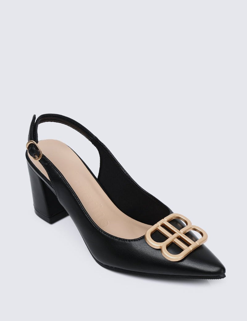 Betsy Comfy Heels In Black - myballerine