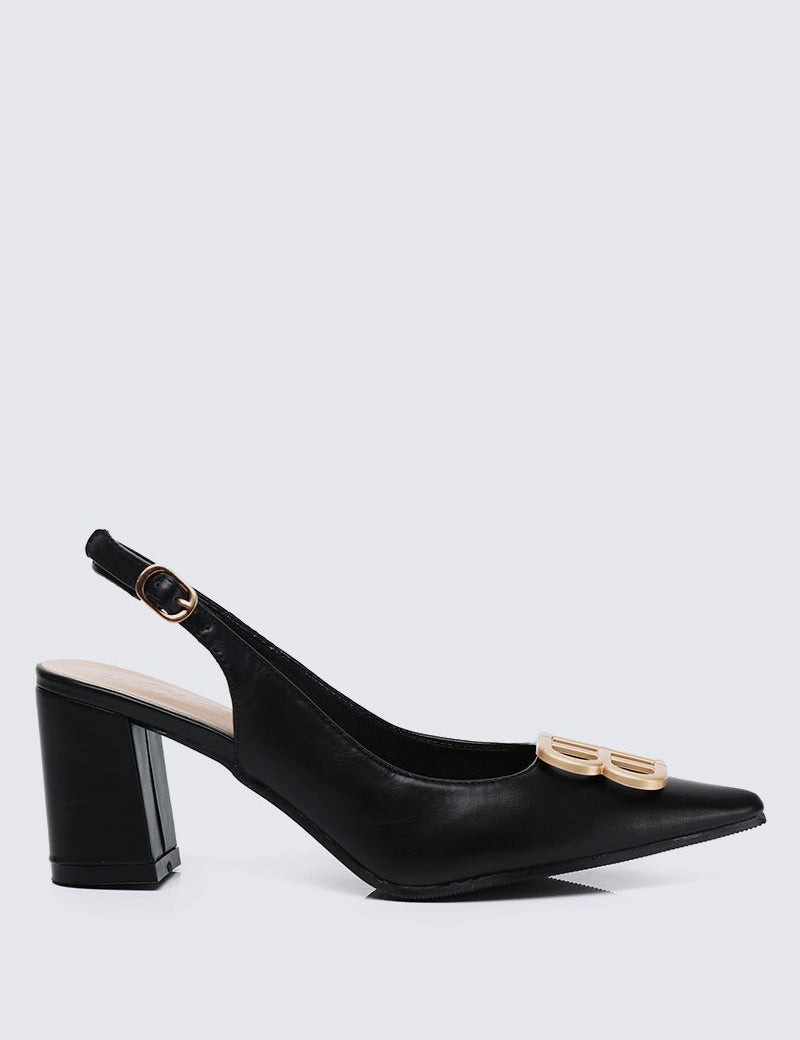 Betsy Comfy Heels In Black - myballerine