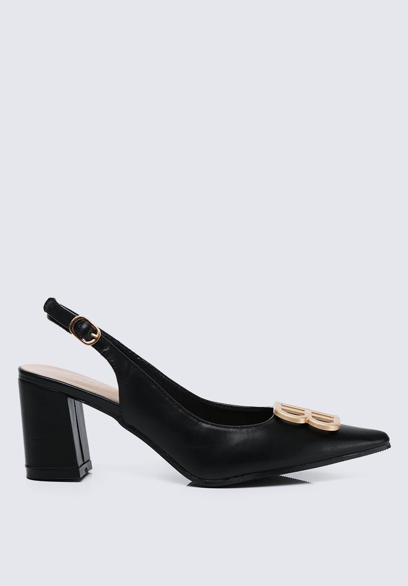 Betsy Comfy Heels In Black - myballerine