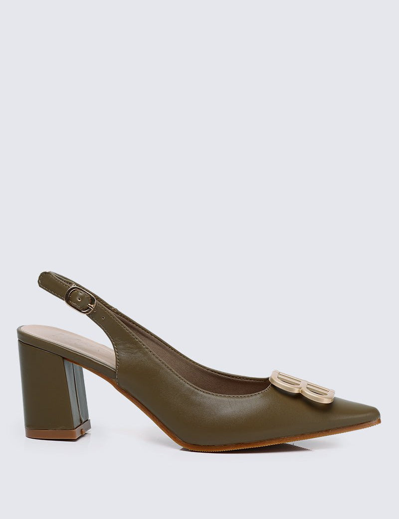 Betsy Comfy Heels In Taupe - myballerine