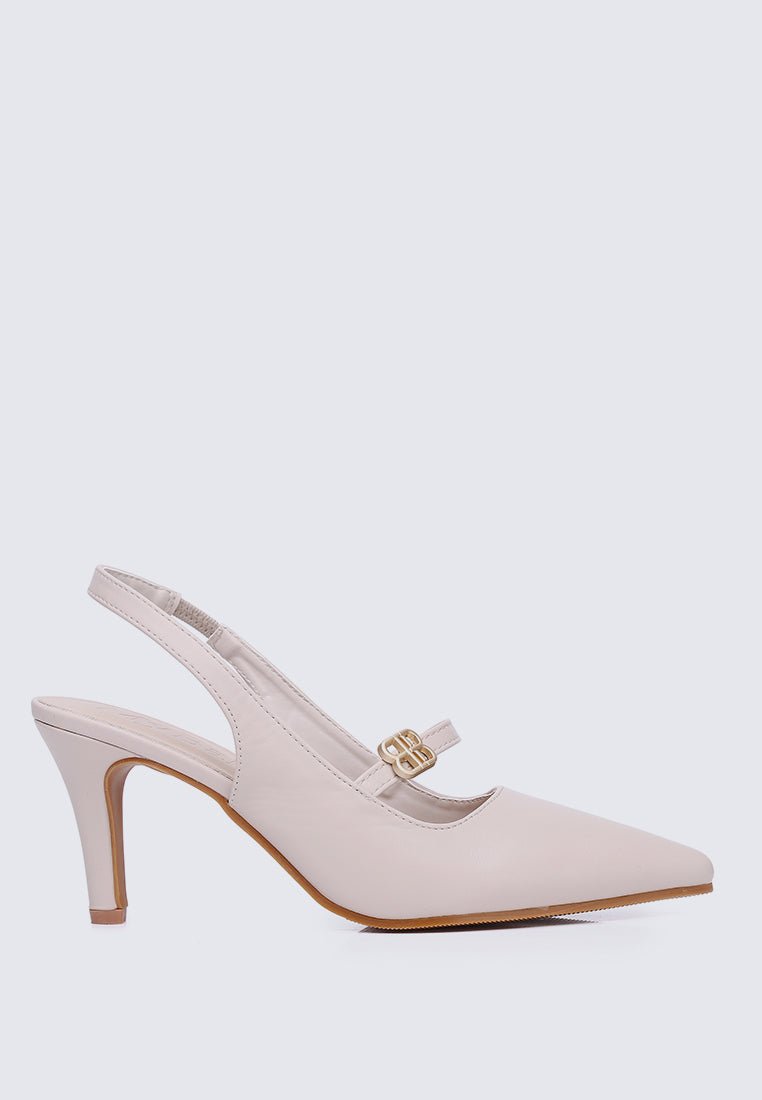 Betty Comfy Heels In Beige - myballerine