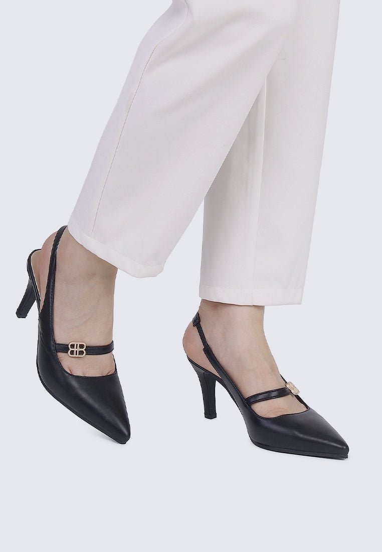 Betty Comfy Heels In Black - myballerine