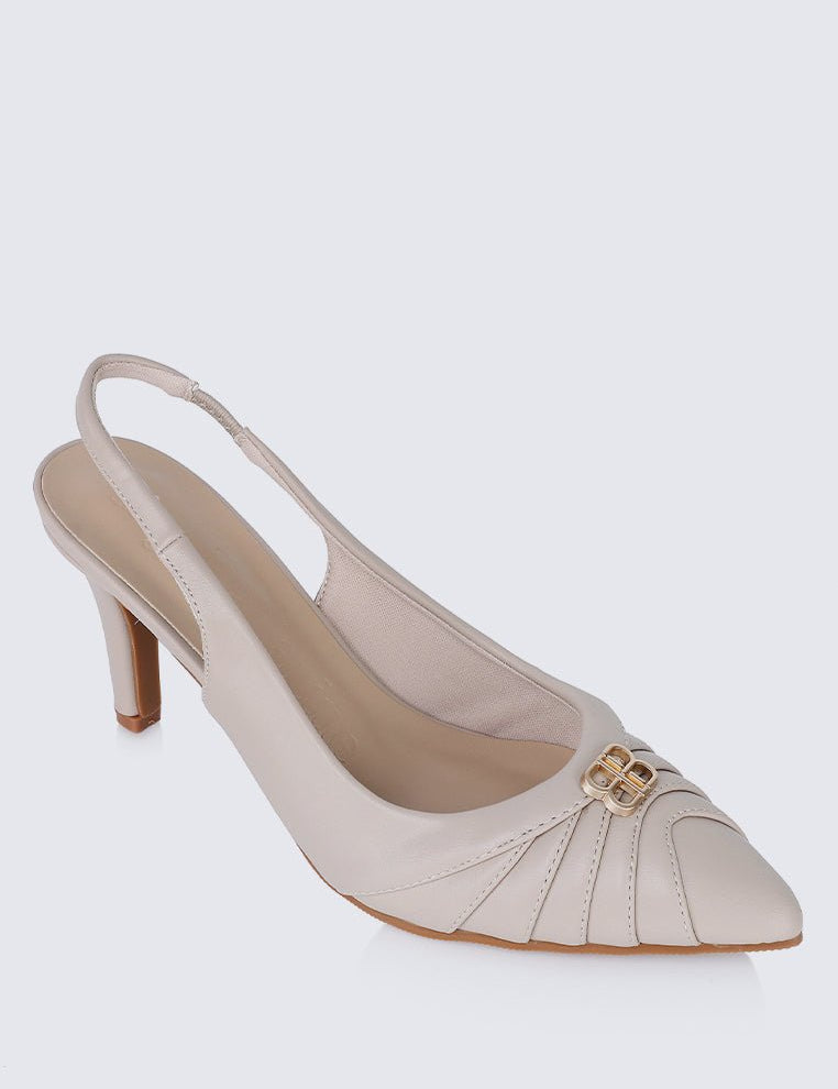 Bovis Comfy Heels In AlmondShoes - myballerine