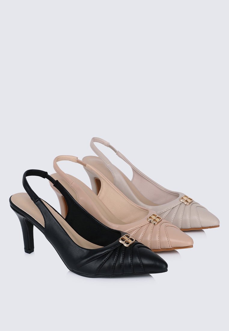 Bovis Comfy Heels In BlackShoes - myballerine