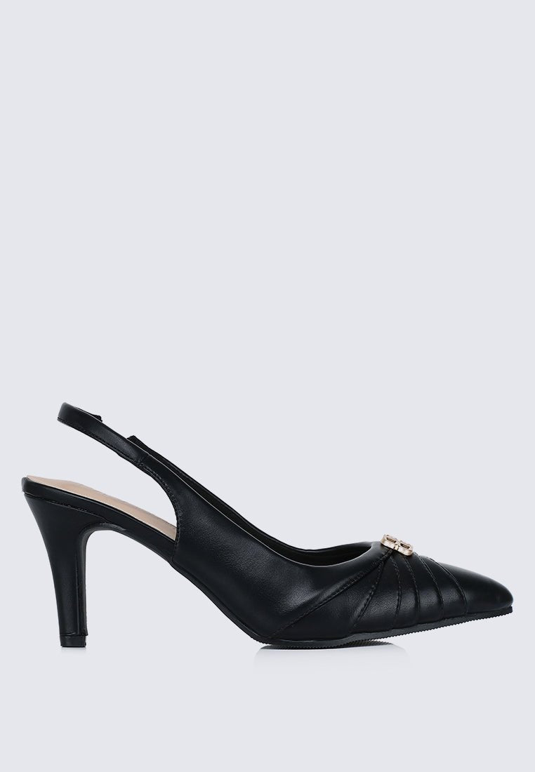 Bovis Comfy Heels In BlackShoes - myballerine