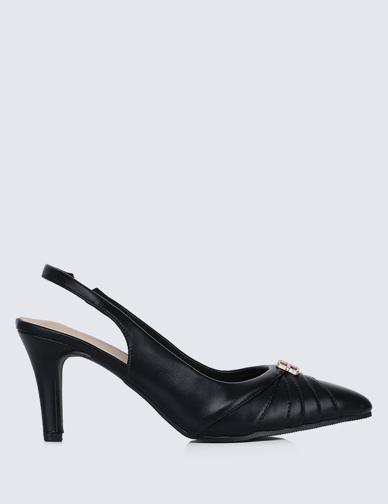 Bovis Comfy Heels In BlackShoes - myballerine