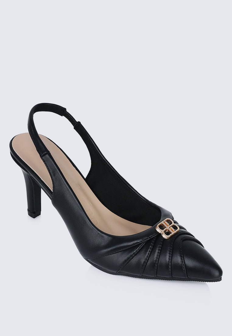 Bovis Comfy Heels In BlackShoes - myballerine