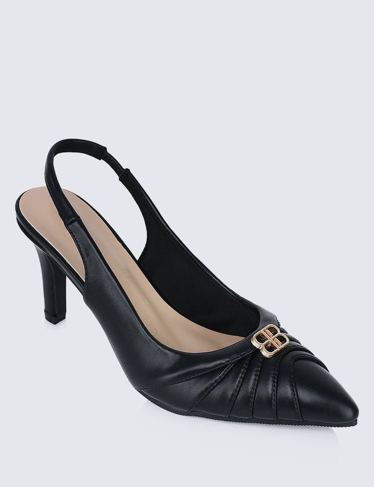 Bovis Comfy Heels In BlackShoes - myballerine