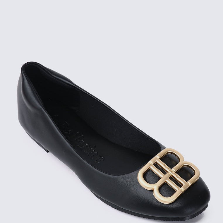 Brenda Comfy Ballerina BlackShoes - myballerine